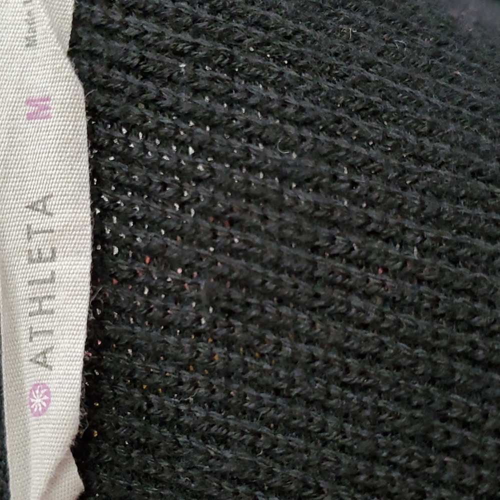 Athleta Hanover Sweater Wool Blend Black Medium - Picture 7 of 9
